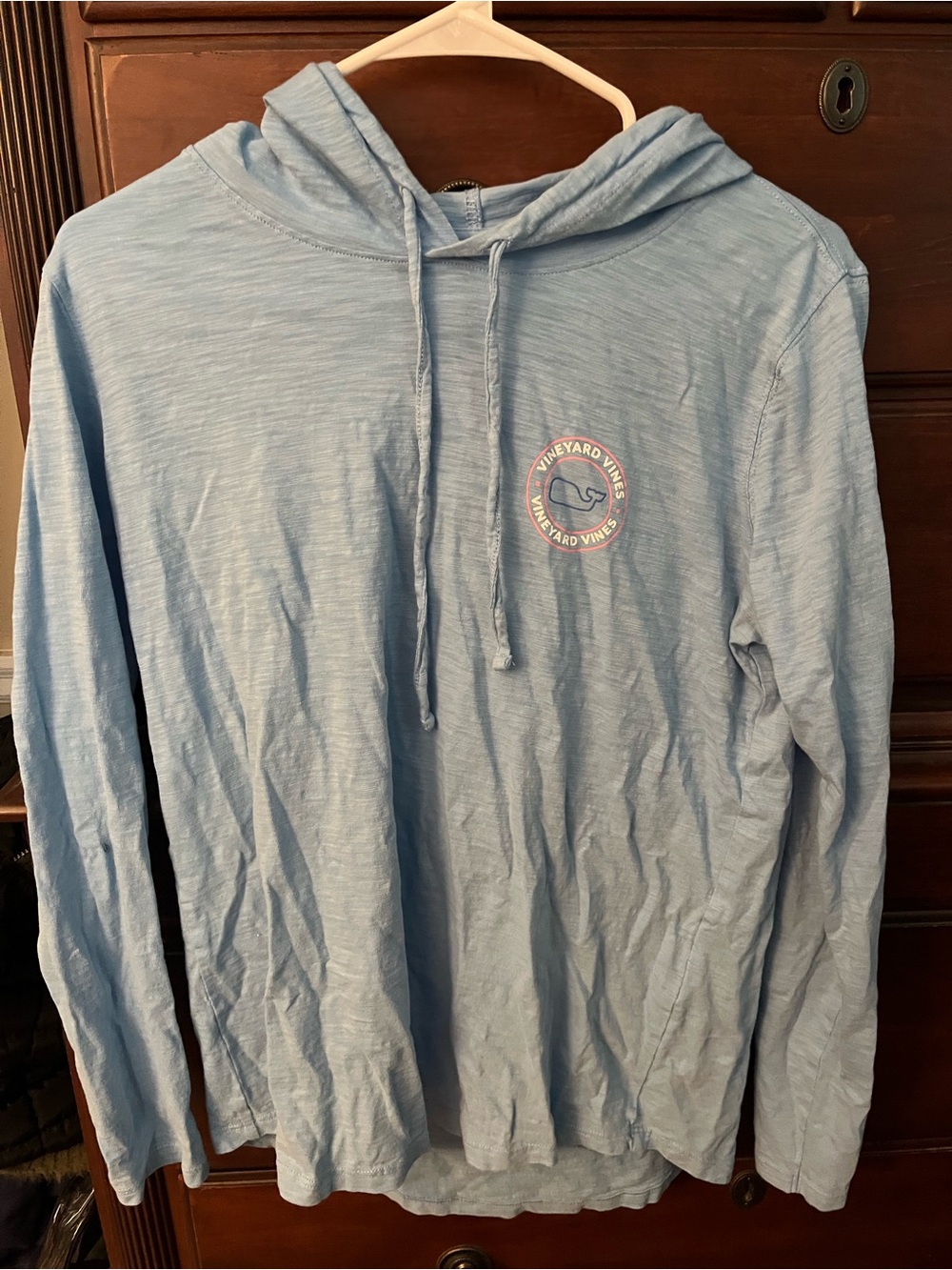 Vineyard Vines Sky Blue Cotton Pullover Hoodie